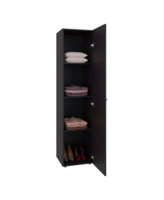 Saily Storage Cabinet with 4 Shelves and Mirror on Door, Modern Design