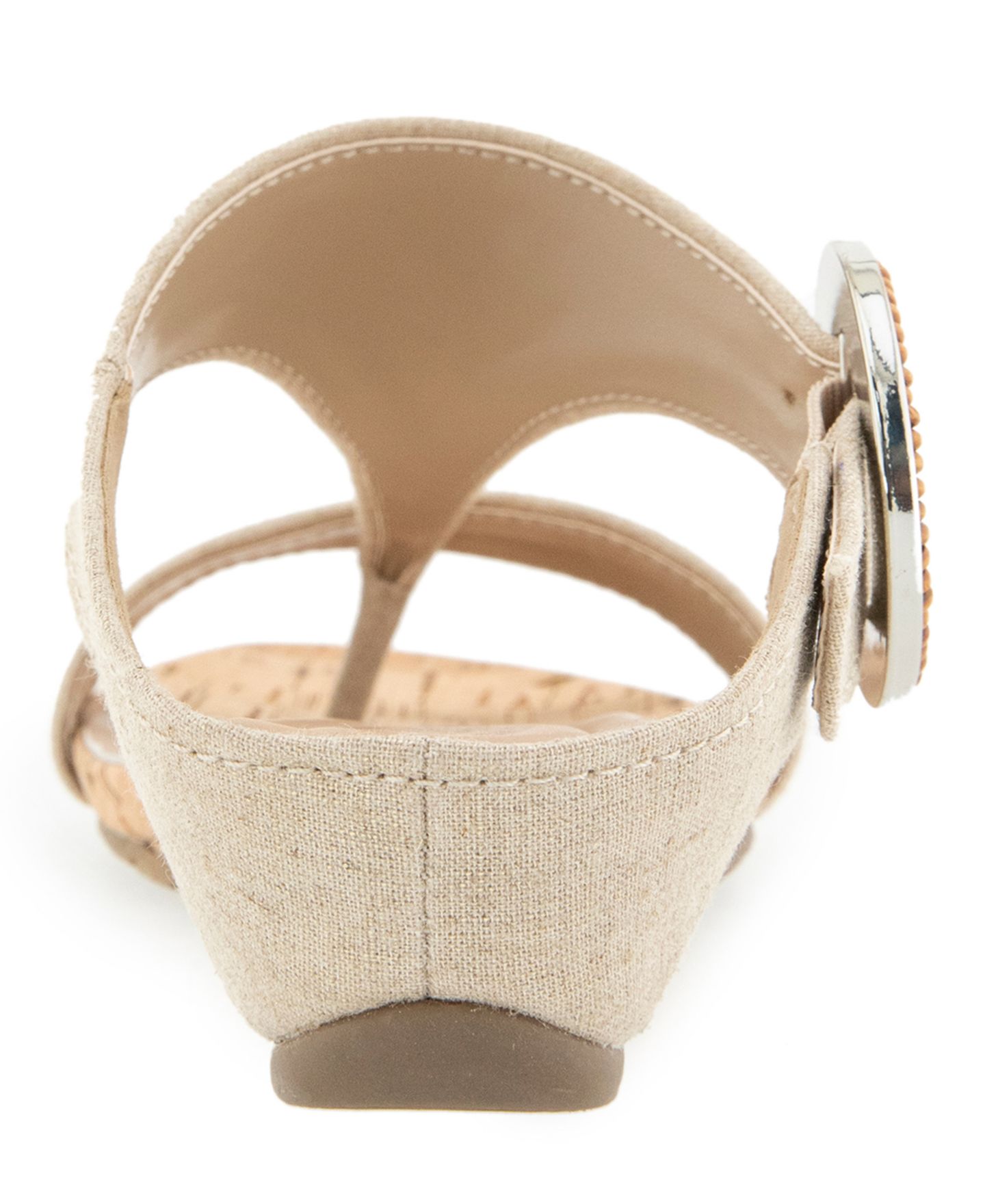 Женские сандалии Kenneth Cole Reaction Great Buckle Wedge, цвет: Натуральный платиновый — фото 3
