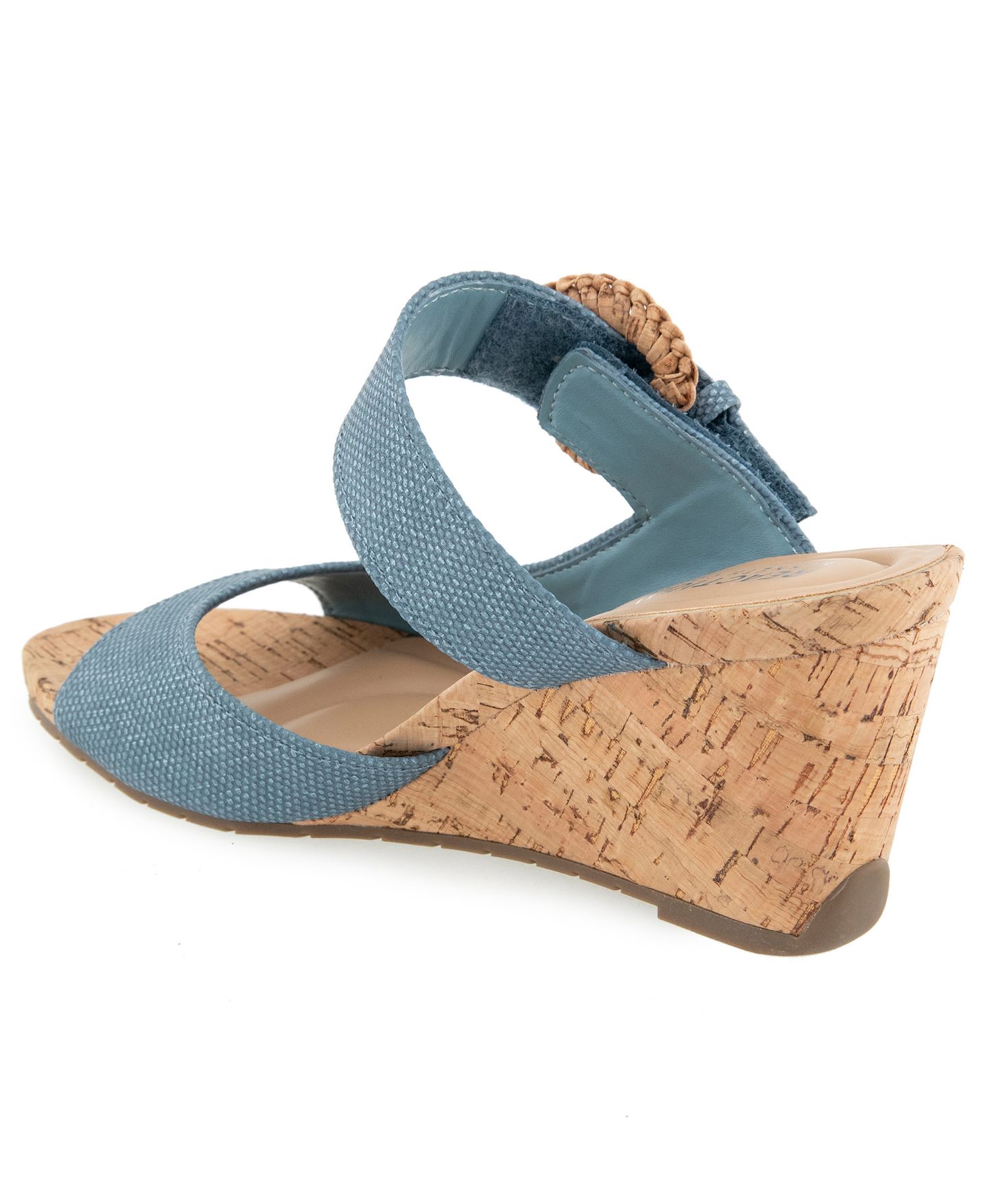 Женские сандалии Kenneth Cole Reaction Gibbs Wedge, цвет: Синий — фото 6