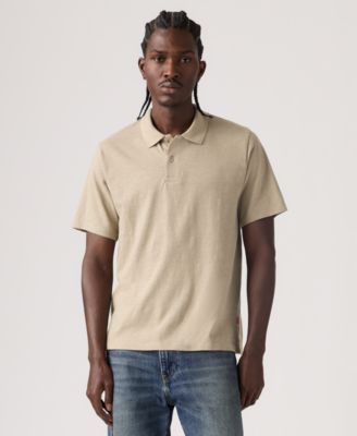 Men's Merritt Striped Collared Polo Shirt