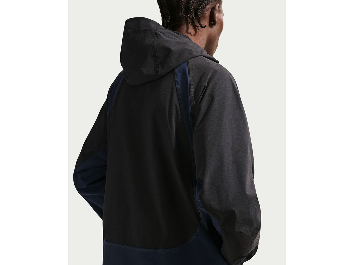 Мужская куртка Nike Tech Dri-FIT Full-Zip Windrunner, цвет: Чёрный / Обсидиановый — фото 5