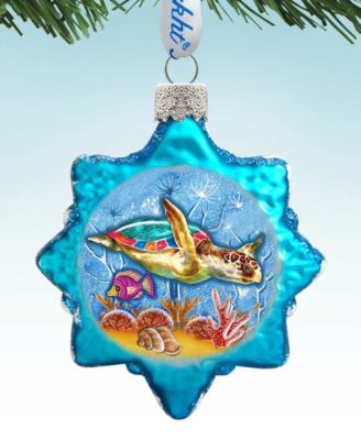 Turtle Mercury Holiday Ornament