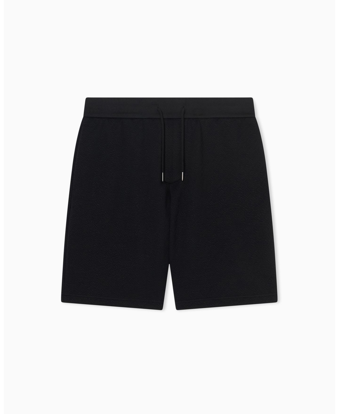 Мужские шорты A|X Armani Exchange Jacquard Allover Logo Fleece Short, цвет: Чёрный — фото 5