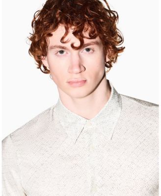 Men's Allover logo Viscose Printed Shirt