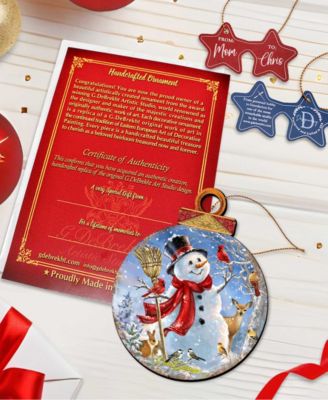 by Dona Gelsinger Frosty Forest Friends Ornament, Set of 2