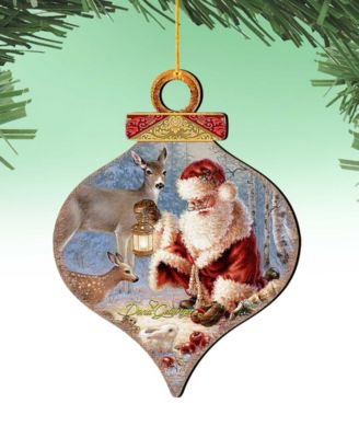 by Dona Gelsinger Abundance of Joy Ornament and Drop Ornament, Set of 2 Each