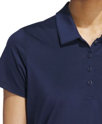 Women's Solid Short-Sleeve Polo Shirt