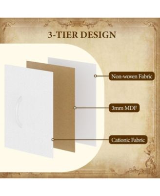 15 Drawer Dresser Unit, Chest of Drawers with Wood Tabletop & Metal Frame, Fabric Storage Organizer for Closet Bedroom Living Room