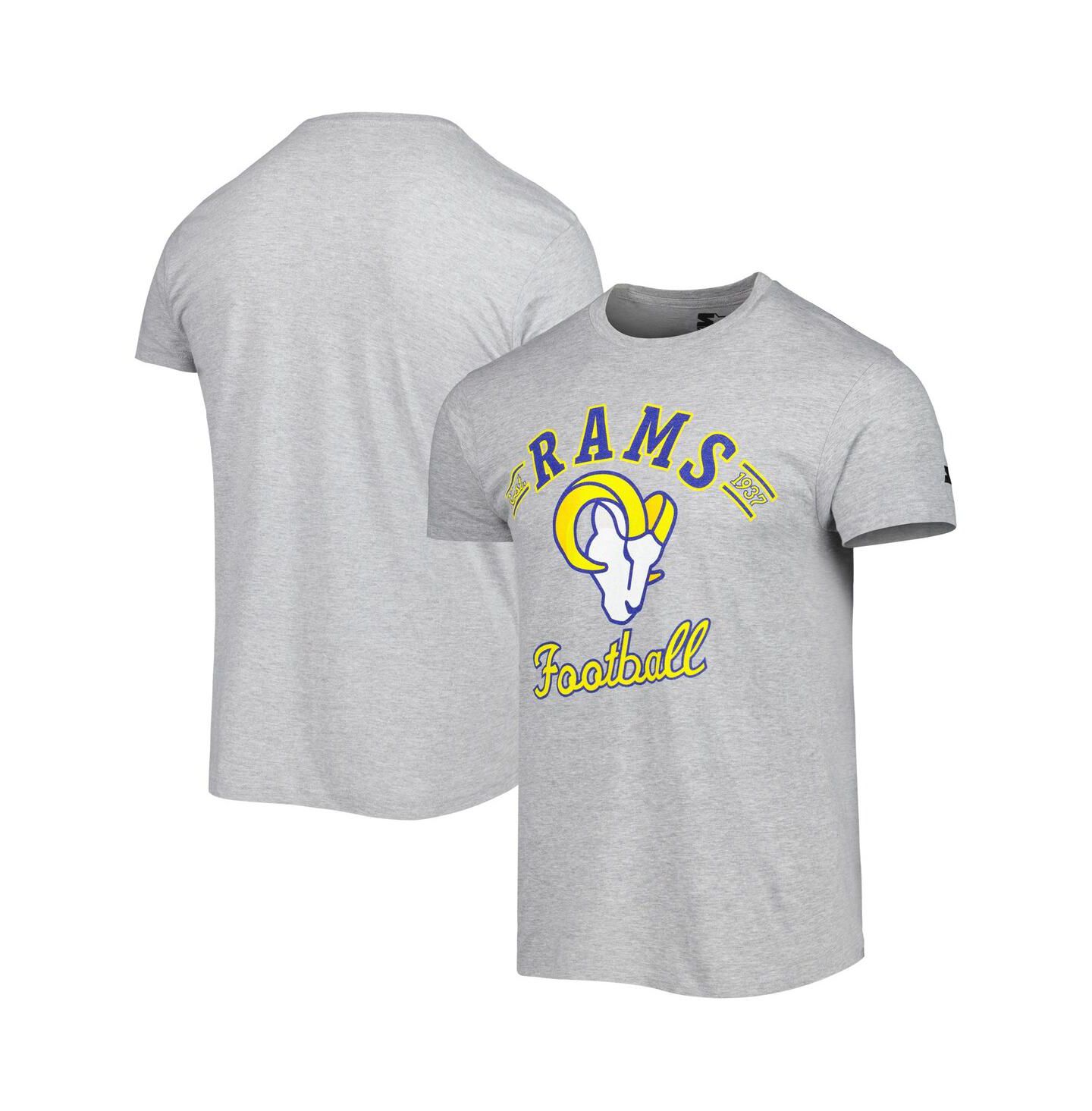 Мужская футболка Starter Heathered Gray Los Angeles Rams Prime Time — фото 1