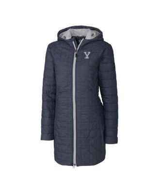 Women's Heather Navy Yale Bulldogs Rainier PrimaLoft Eco Hooded Long Coat