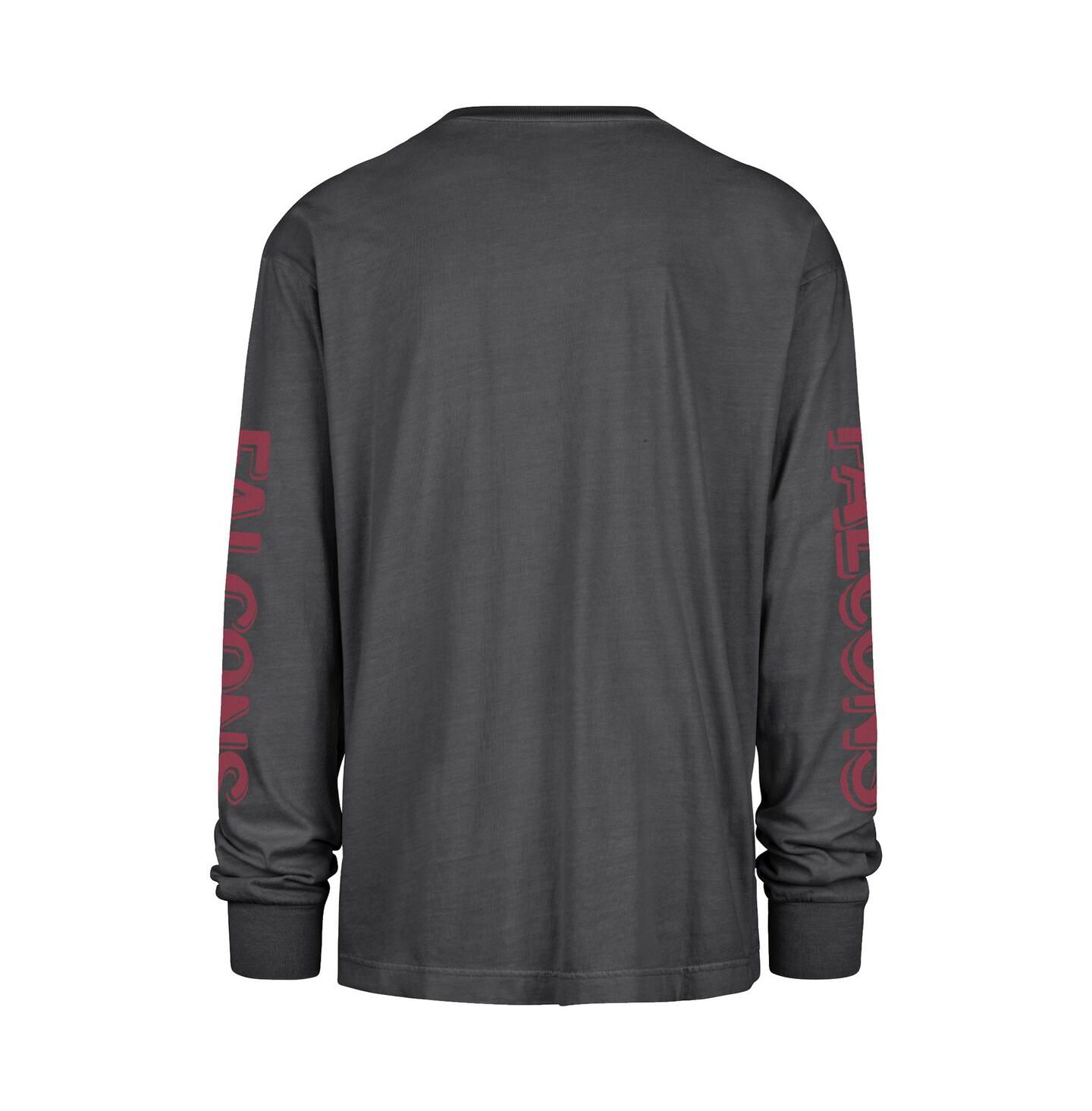 Мужская футболка '47 Brand Black Atlanta Falcons Cairn Ravine Foundation Long Sleeve — фото 3