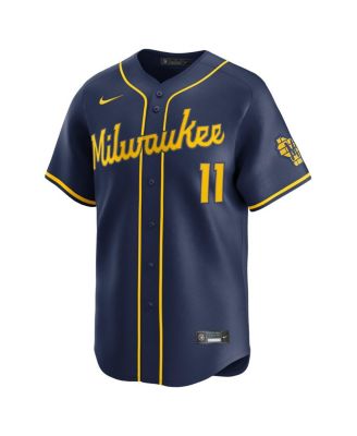 Men's Jackson Chourio Navy Milwaukee Brewers Alternate 2 Limited Jersey