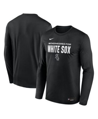 Men's Black Chicago White Sox Authentic Collection Legend Dri-FIT Long Sleeve T-Shirt