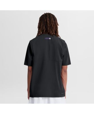 Men's Black Colorado Rockies Authentic Collection Dri-FIT Quarter-Zip T-Shirt