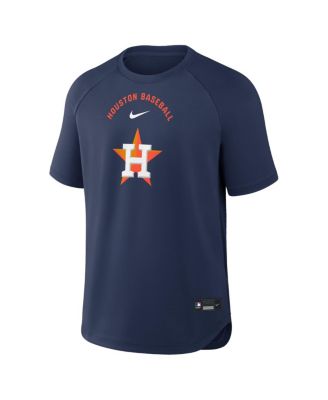 Men's Navy Houston Astros Authentic Collection Batting Practice Pre-Game Raglan Dri-FIT T-Shirt