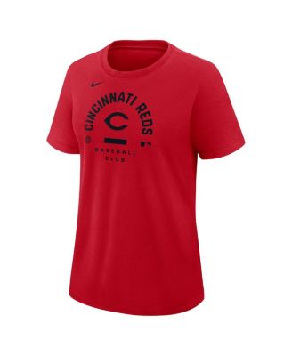 Women's Red Cincinnati Reds Authentic Collection Early Work Tri-Blend Dri-FIT T-Shirt