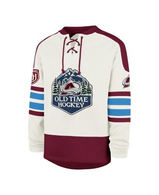 Men's Cream Colorado Avalanche Pond Hockey Trio Eternal Lacer Sweatshirt