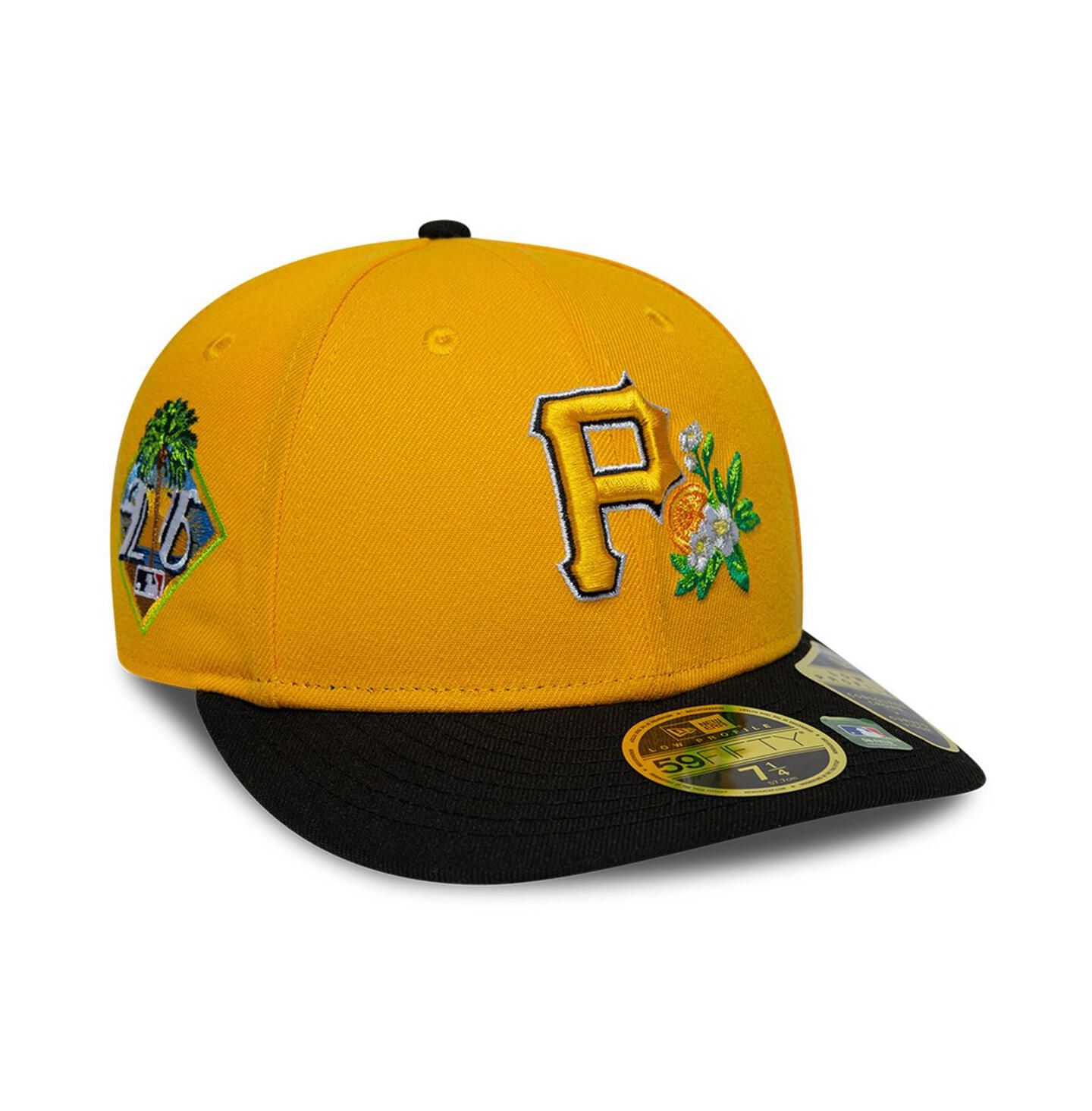 Мужская кепка New Era Gold/Black Pittsburgh Pirates 2026 Spring Training Low Profile 59FIFTY Fitted Hat — фото 1