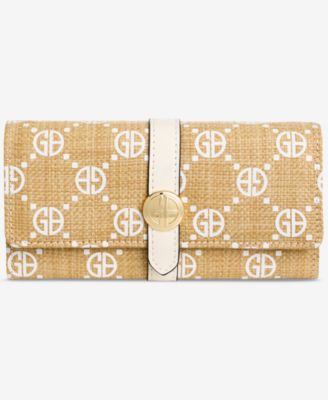 Monogram Straw Receipt Manager