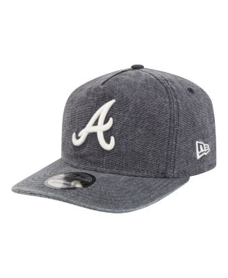 Men's Navy Heather Atlanta Braves Denim Classic 19TWENTY Adjustable Hat