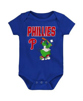 Baby Boys and Girls 3-Piece Philadelphia Phillies Home Plate Creeper Set
