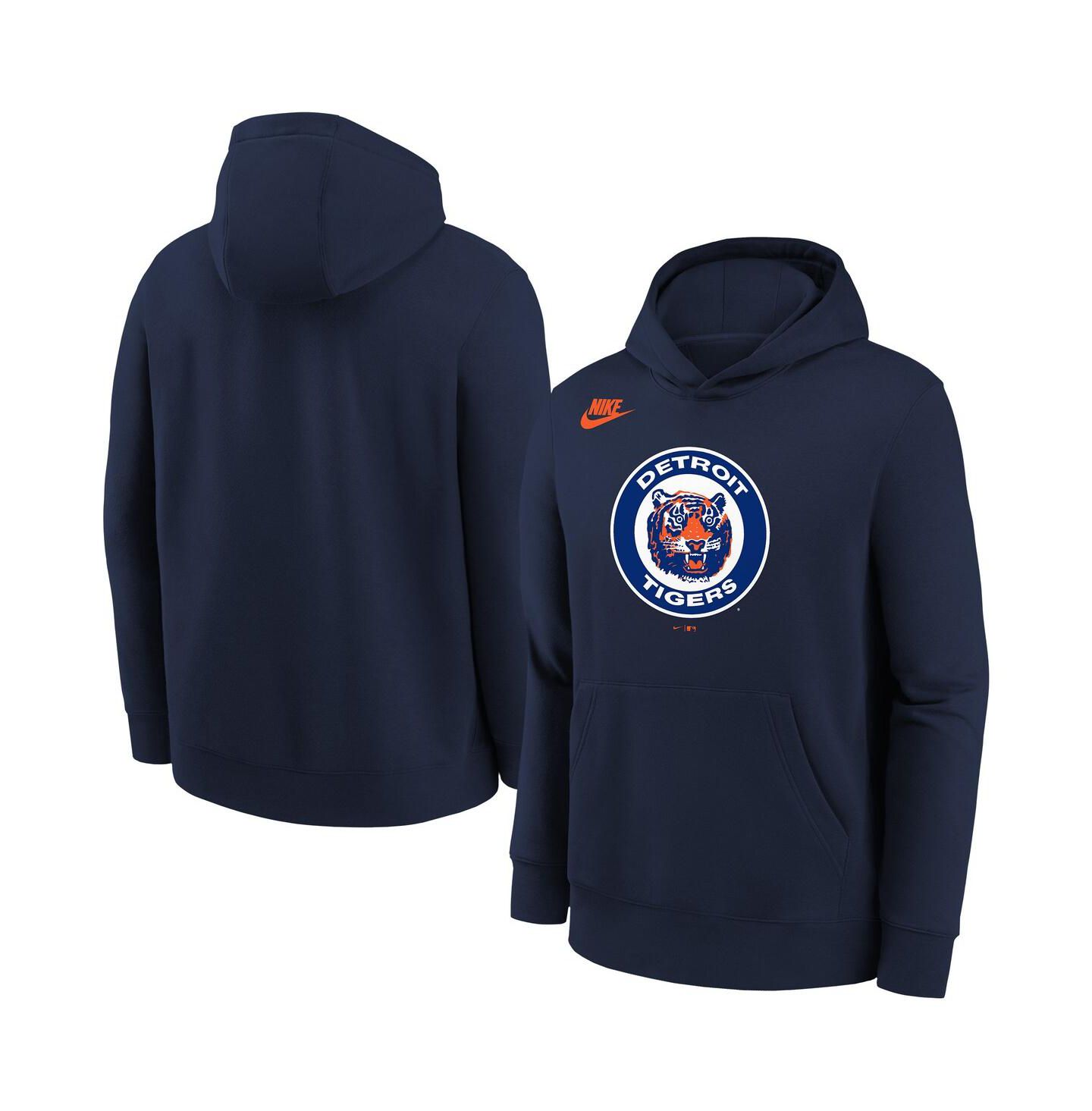 Детское худи Nike Athletic Navy Detroit Tigers Club Fleece — фото 1