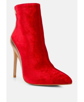 SLADE Womens Metallic Highlight High Heeled Ankle Boots