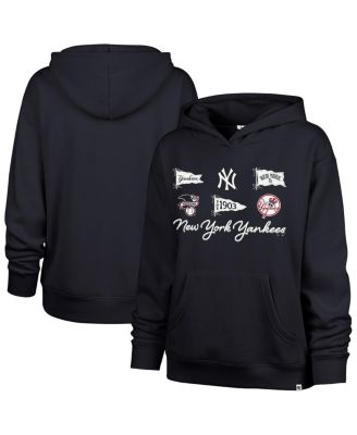 Women's Navy New York Yankees Bow Banners Naomi Hoodie