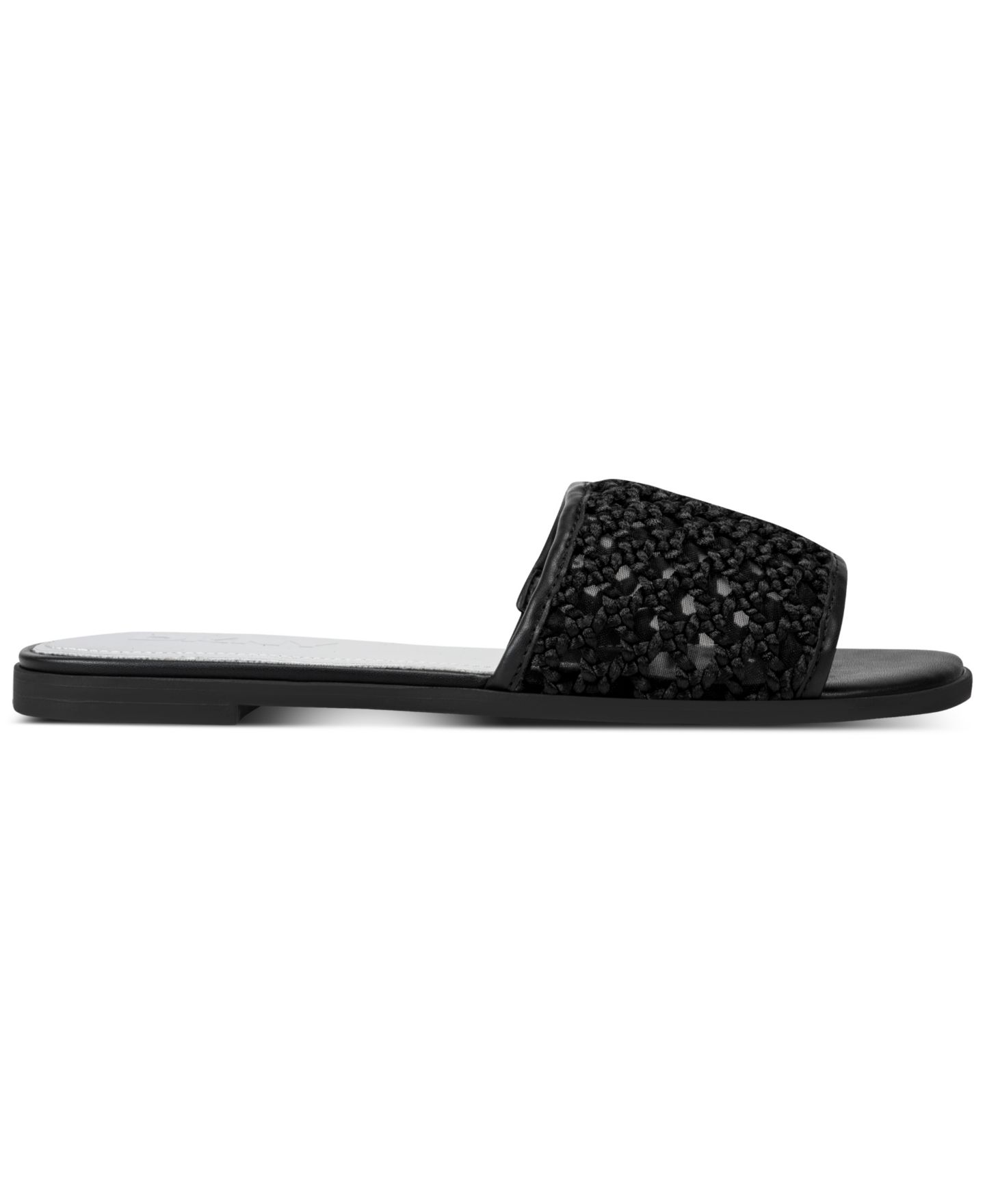 Женские сандалии DKNY Winter Slip-On Flat, цвет: Чёрный — фото 2