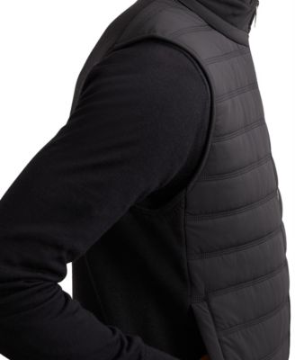 Men's Funnel-Neck Quilted Knit Gilet