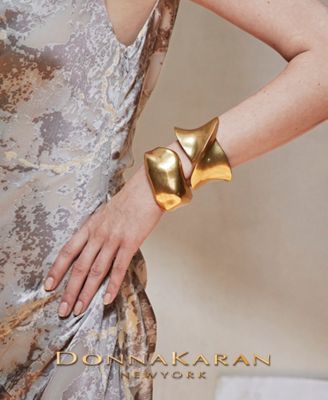 Gold-Tone Drama Molten Cuff Bracelet