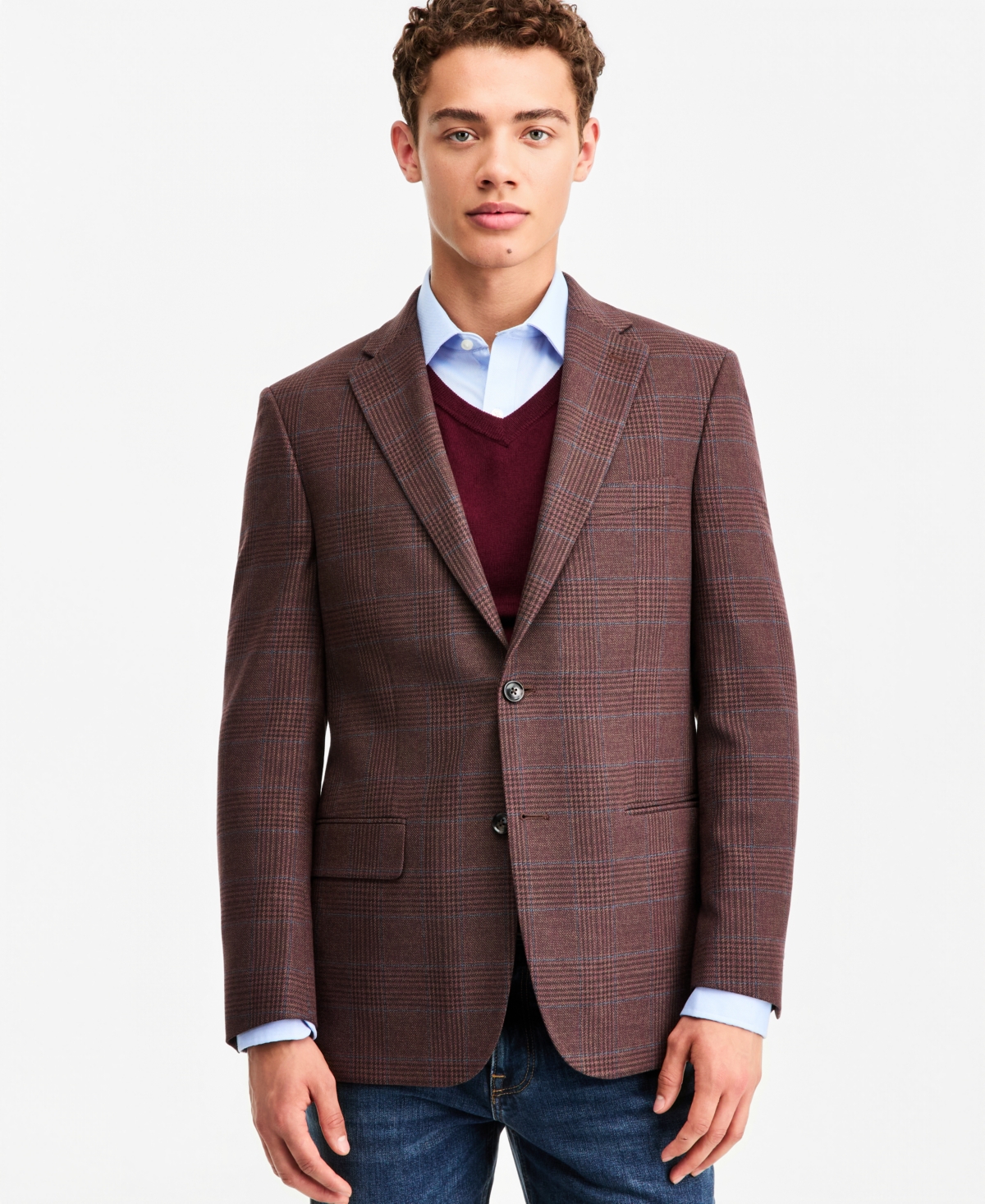 Tommy Hilfiger Men's Modern-Fit Pattern Sport Coat