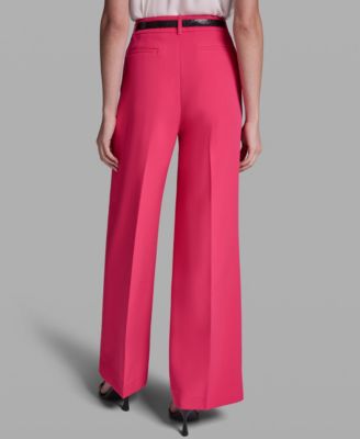 Women's Belted Wide-Leg Pants