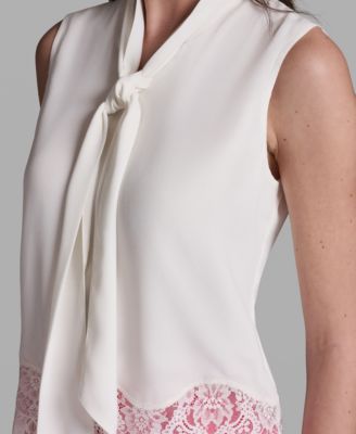 Women's Sleeveless Tie-Neck Top