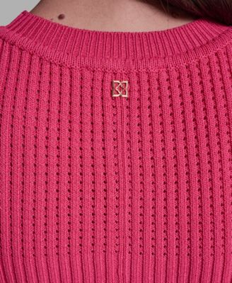 Women's Short-Sleeve Crewneck Peplum Top