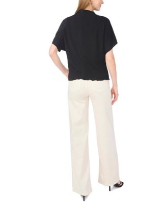 Women's Dolman-Sleeve Draped Top