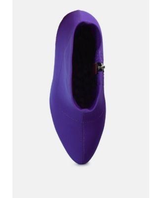 Womens Patotie Lycra High Heel Ankle Boots