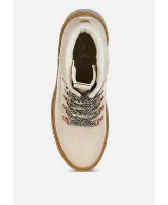 Womens Boskoff Lace-Up Chunky Warm Ankle Boots