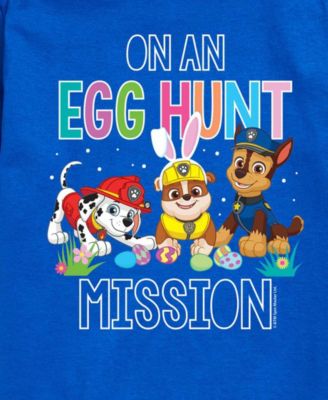 Boys' Toddler 2T-5T Paw Patrol On An Egg Hunt Mission Short-Sleeve Graphic T-Shirt