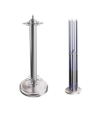 Metal 6 Floor Stand Pool Cue Rack, Billiard Pool Cue Rack