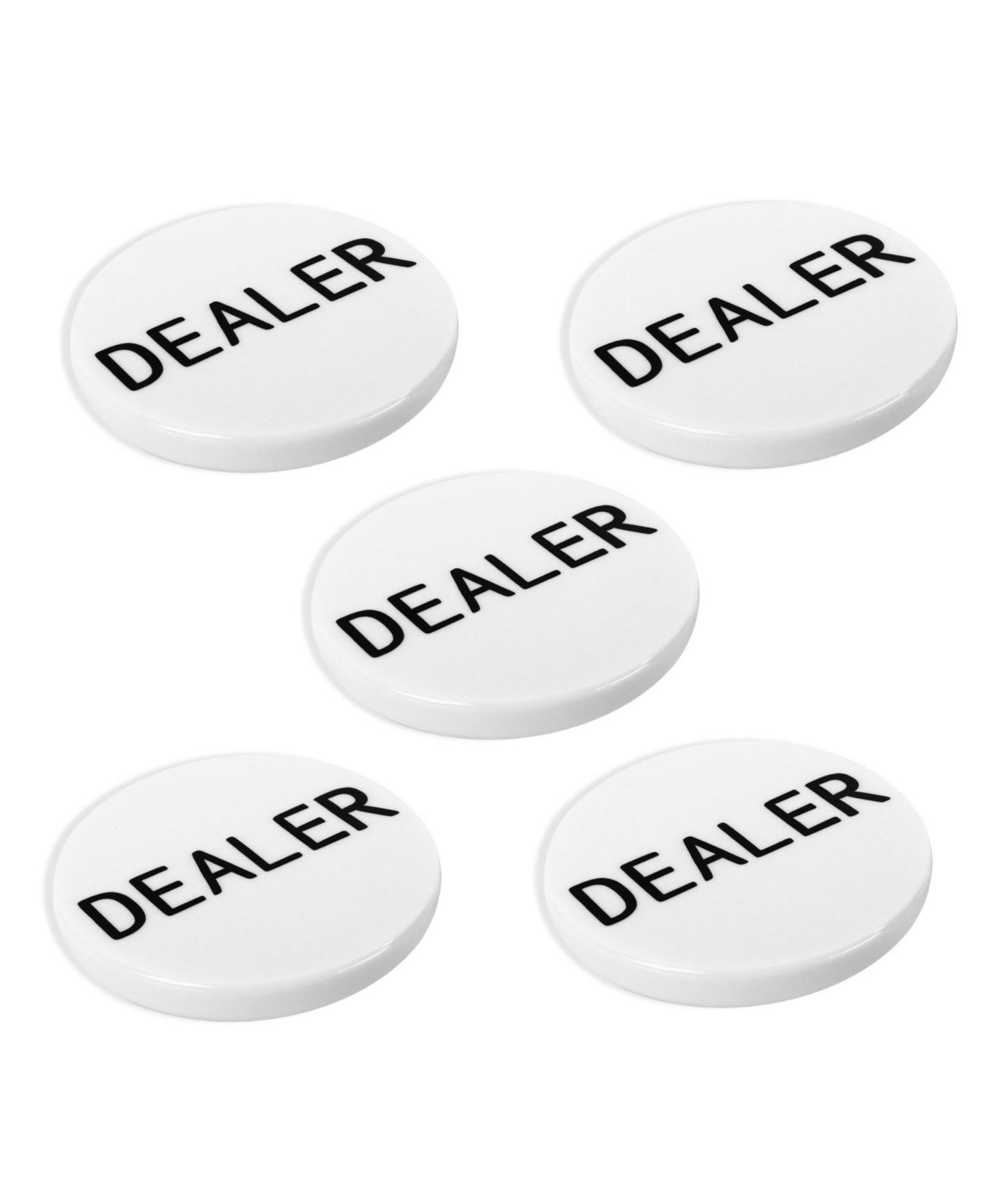 Детские игрушки GSE Games & Sports Expert Texas Hold'em Poker Dealer Button, 5-Piece Set, от 14 лет — фото 1