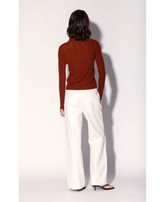 Women's Pippa Rope Rib Button-Front Cardigan