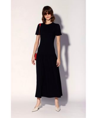 Women's Shayna Balloon-Sleeve Drop-Waist Maxi Dress