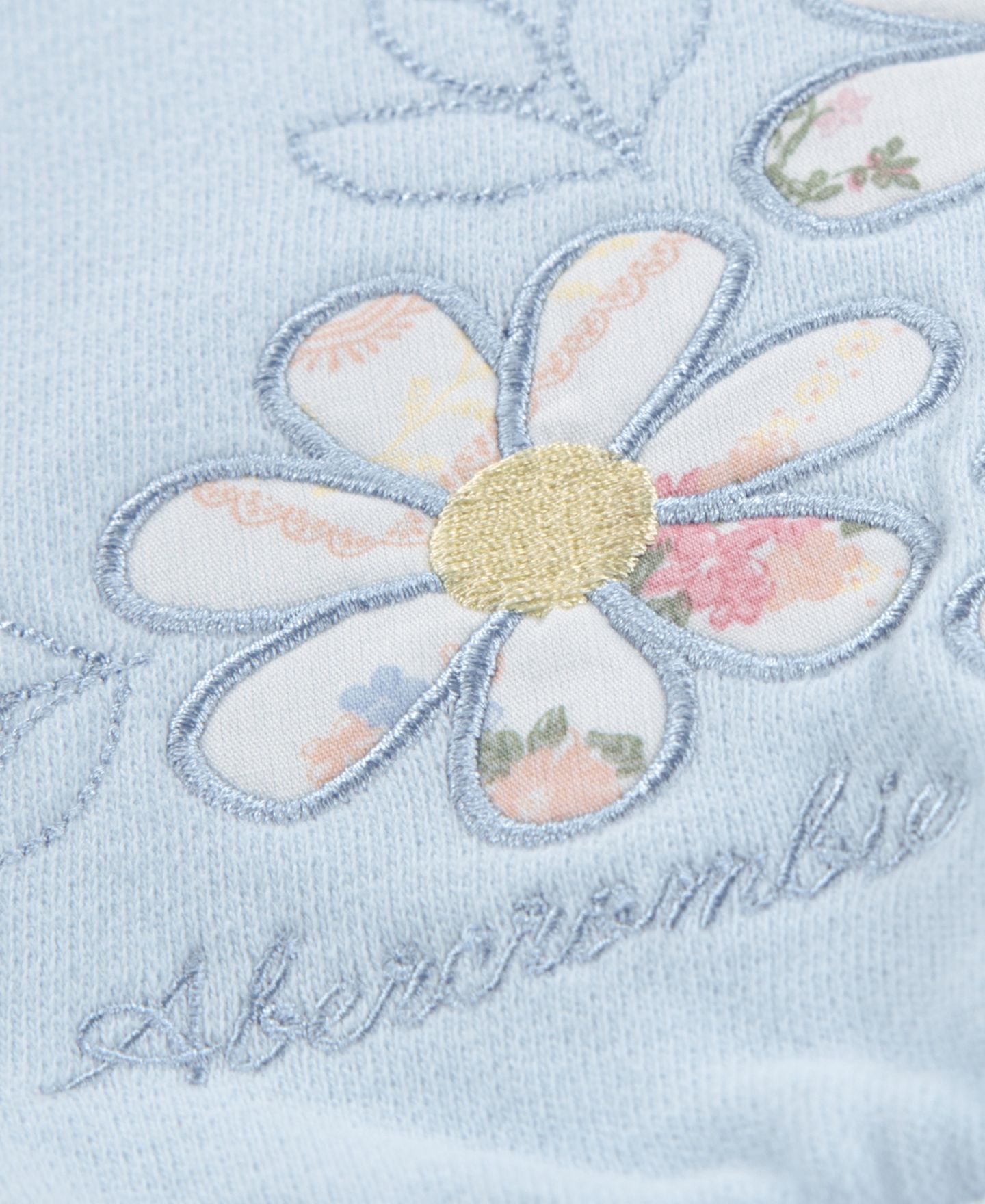 Детский комплект abercrombie kids для девочки: свитшот и юбка-шорты, 2 предмета, цвет: Ледяной / Мягкий кремовый — фото 4