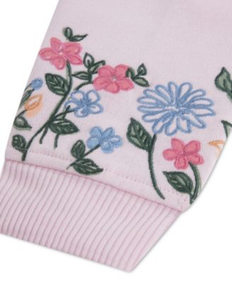 Baby Girls' Floral Hooded Coverall