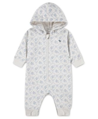 Baby Girls' Printed Zip Coverall