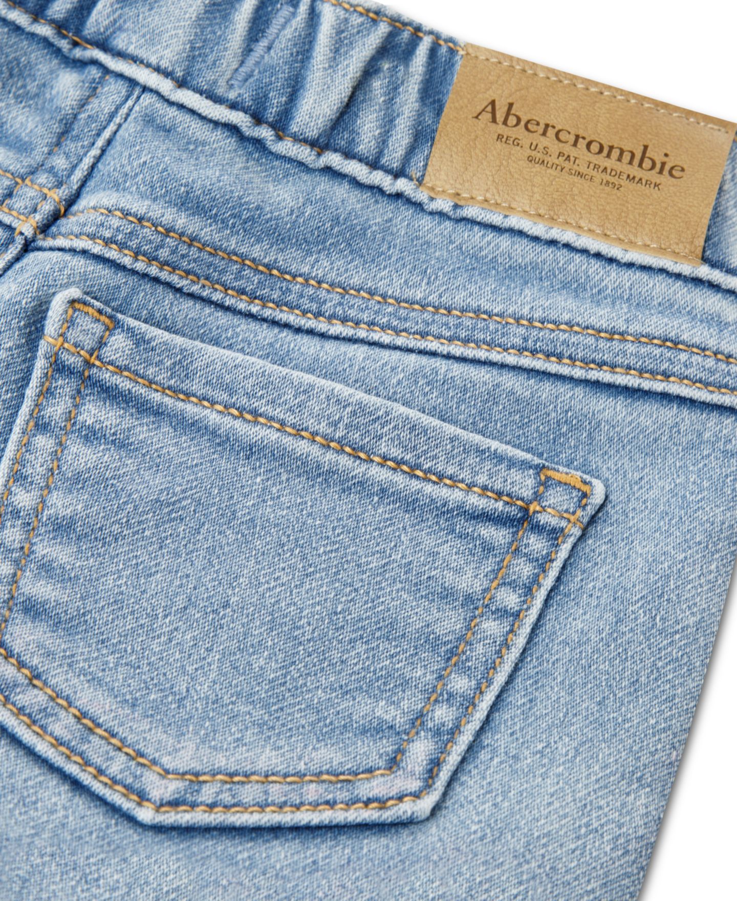 Шорты abercrombie kids Pull-On Denim Ruffle Shorts для девочек-малышей, цвет: Twirl — фото 3