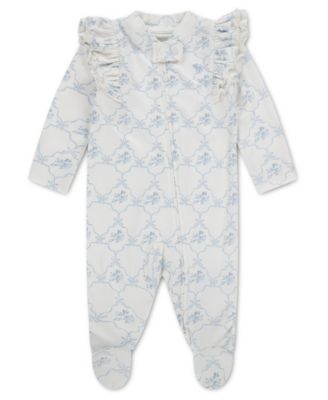 Baby Girls' Ruffle Footed Coverall