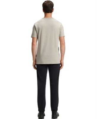 Men's Cotton Slub Logo Detail T-Shirt