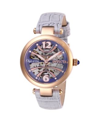 Women's 26370 Objet D Art Quartz Skeleton Dial Watch